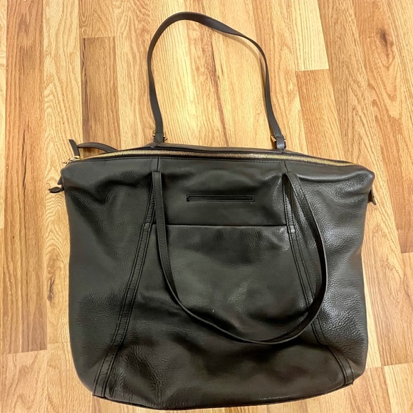 Thacker Reily Leather Tote Bag in black - Picture 9 of 9